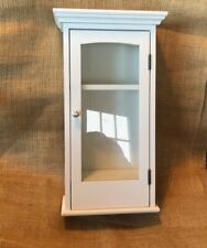 Used, Small Glassfront White Cabinet can Hang or use on Countertop for sale  Shipping to South Africa