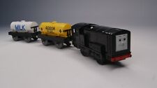 Used, TOMY 1996 Thomas & Friends DIESEL WITH OIL AND MILK TANKERS Motorised Train for sale  ALCESTER