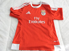 SL Benfica 2015 2016 Home Jersey Adidas Red Shirt Size Boys 8 S Soccer Football, used for sale  Shipping to South Africa