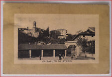 Cartolina antica saluti usato  Biella