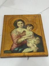 Ícone da Virgem Maria Jesus Nossa Senhora em Madeira - Dourado Florentino Da Itália, usado comprar usado  Enviando para Brazil