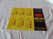 Calendario 1985 metro usato  Varano Borghi