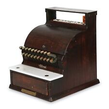 Antique National Cash Register 720 Metal and Wood Vintage with Key, used for sale  Shipping to South Africa