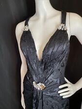 Vestido de gala Jonathan Kayne preto deslumbrante concurso tamanho 8 comprar usado  Enviando para Brazil