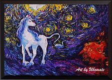 Unicorn The Unicorns Wall Decor Print Van Gogh Starry Night Wall Art Poster A054 for sale  Shipping to Canada