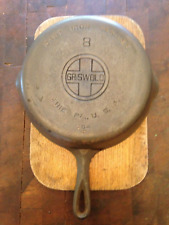 Griswold Large Block 8 Cast Iron Skillet P/N 704  LARGE CRACK for sale  Shipping to South Africa