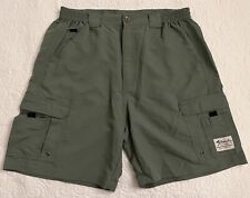 Shorts de pesca Bimini Bay Outfitters masculino náilon verde carga caminhada tamanho 36 bom comprar usado  Enviando para Brazil