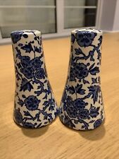 Burleigh Blue Arden salt and pepper shakers for sale  ENFIELD