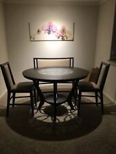 4 round bar stools leather for sale  Atlanta