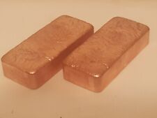 Lingotes de cobre | reciclados | fundidos a mano en Halifax Inglaterra aprox 1136 g .999 cobre  segunda mano  Embacar hacia Mexico