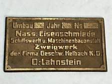 Altes schild bronze gebraucht kaufen  Rüsselsheim am Main