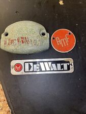 Dewalt MBF Radial Arm Saw RAS AMF Tag Badge Logo LOT OF 3, used for sale  Shipping to South Africa