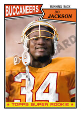 Tarjeta de fútbol americano personalizada Bo Jackson Buccaneers 1987 segunda mano  Embacar hacia Argentina