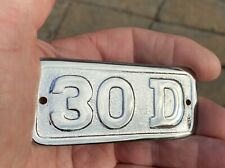 David Brown Tractor Bonnet Badge, 30D, NEW, DELIVERED. for sale  SHIPSTON-ON-STOUR