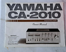 Yamaha Original Owner Manual - Vintage Amplifier - AC - 2010 for sale  Shipping to South Africa