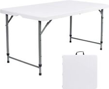   Camping Table 4FT Adjustable Height Folding Carrying Handle SILVER VALLEY  for sale  Shipping to South Africa