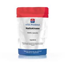 Nattokinase - 6.000fu - 365 cápsulas circulação, pressão arterial VITAPHARMA, usado comprar usado  Enviando para Brazil