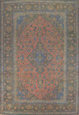 Tapete de sala de estar Mashaad tingido vintage pin k 8x12 lã feito à mão tapete floral comprar usado  Enviando para Brazil
