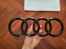 Logo emblema badge griglia anteriore Audi nero lucido comprar usado  Enviando para Brazil