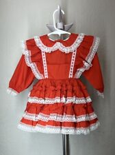 Vintage red ruffle for sale  Troy