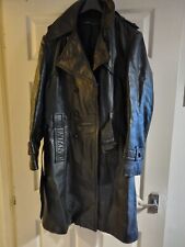 German leather trenchcoat for sale  RINGWOOD