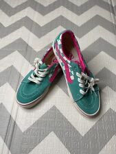 Sapatos Vans Old Skool estilo quadriculado verde rosa 721356 EUA homens 7 mulheres 8,5, usado comprar usado  Enviando para Brazil