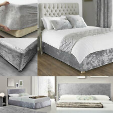 Velvet Headboard Bed Cover With Bed Base Wrap Single Double King Super King Size till salu  Toimitus osoitteeseen Sweden
