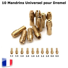 Occasion, 10 X Mandrin Perceuse Universel pour Dremel 0,5 à 3,2mm Support Foret Mèche Vis d'occasion  Villeneuve-sur-Lot
