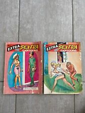 Libros de revista de cómics de dibujos animados extra Sextra años 70 años 90 raros no 4 y 5 segunda mano  Embacar hacia Mexico