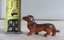 Estatueta de cachorro Dachshund vintage miniatura de metal fundido comprar usado  Enviando para Brazil