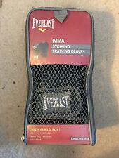 Everlast MMA Black Striking Training Gloves Boxing Heavy Bag Mitt Work Size L/XL for sale  Shipping to South Africa