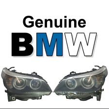 GENUINE BMW 5 E60 E61 LCI 07-10 Pair  Front Halogen Headlight  7177729 7177730 for sale  Shipping to South Africa