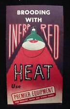 Poultry Brooding with Infra Red Heat Light Fixtures Chicken Pamphlet 1951, used for sale  Shipping to South Africa
