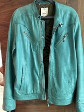 diesel leather jacket mens for sale  ROCHESTER