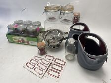Used, Jam Making Kit Glass Jars Kilner Bundle Storage Containers Kitchen Accessories  for sale  Shipping to South Africa