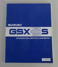 Manual de taller suplemento Suzuki GSX 750 S/1000 S/1100 S stand 10/1981, usado segunda mano  Embacar hacia Argentina