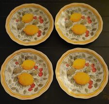  Lovely Melamine Lemon Design Scalloped Edge Dinner Plates  11" , Set of 4 for sale  Shipping to South Africa