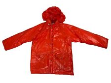 Usado, Capa de chuva Duck Bay PVC pesada tamanho pequeno capuz forro xadrez lã vermelha comprar usado  Enviando para Brazil
