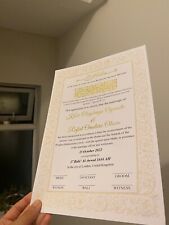Islamic nikkah certificate for sale  Shipping to Ireland
