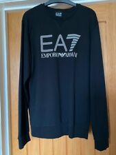 EA7 Emporio Armani Black Sweatshirt Size Large for sale  Shipping to South Africa