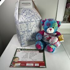 Usado, Oso de cumpleaños Build-a-Bear 2010 con cupcake, caja y certificado de nacimiento segunda mano  Embacar hacia Argentina