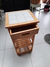 Wooden kitchen trolley for sale  LONDON