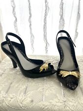 Usado, Jason Wu Melissa Vegan Lady Dragon Sandálias Sapatos Salto Tamanho EUA 8 SUTIÃ 37 EUR 39 comprar usado  Enviando para Brazil