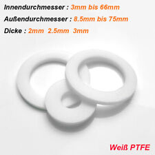 PTFE Flachdichtung Kunststoff Dichtring PTFE-Dichtung Hitzebeständig Druckluft, usado comprar usado  Enviando para Brazil