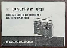 Vintage waltham w123 for sale  HASTINGS