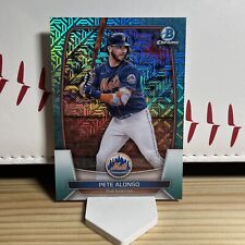 Mega caja de béisbol cromada Bowman 2023 Pete Alonso Aqua/225 New York Mets segunda mano  Embacar hacia Argentina