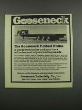 1983 gooseneck flatbed for sale  Madison Heights