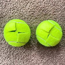 2 bolas de tênis usadas pré-cortadas para caminhantes e pernas de cadeira prontas para uso corte manual. comprar usado  Enviando para Brazil