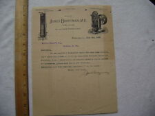 1892 Membrete ilustrado, calentador de agua y distribuidor de calderas, Filadelfia segunda mano  Embacar hacia Argentina