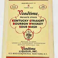 Westport Whiskey Label Set of 5 Double Springs Distillers Greenbrier KY for sale  Shipping to South Africa